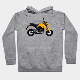 Motorcycle Honda Grom Orange 2020 Hoodie